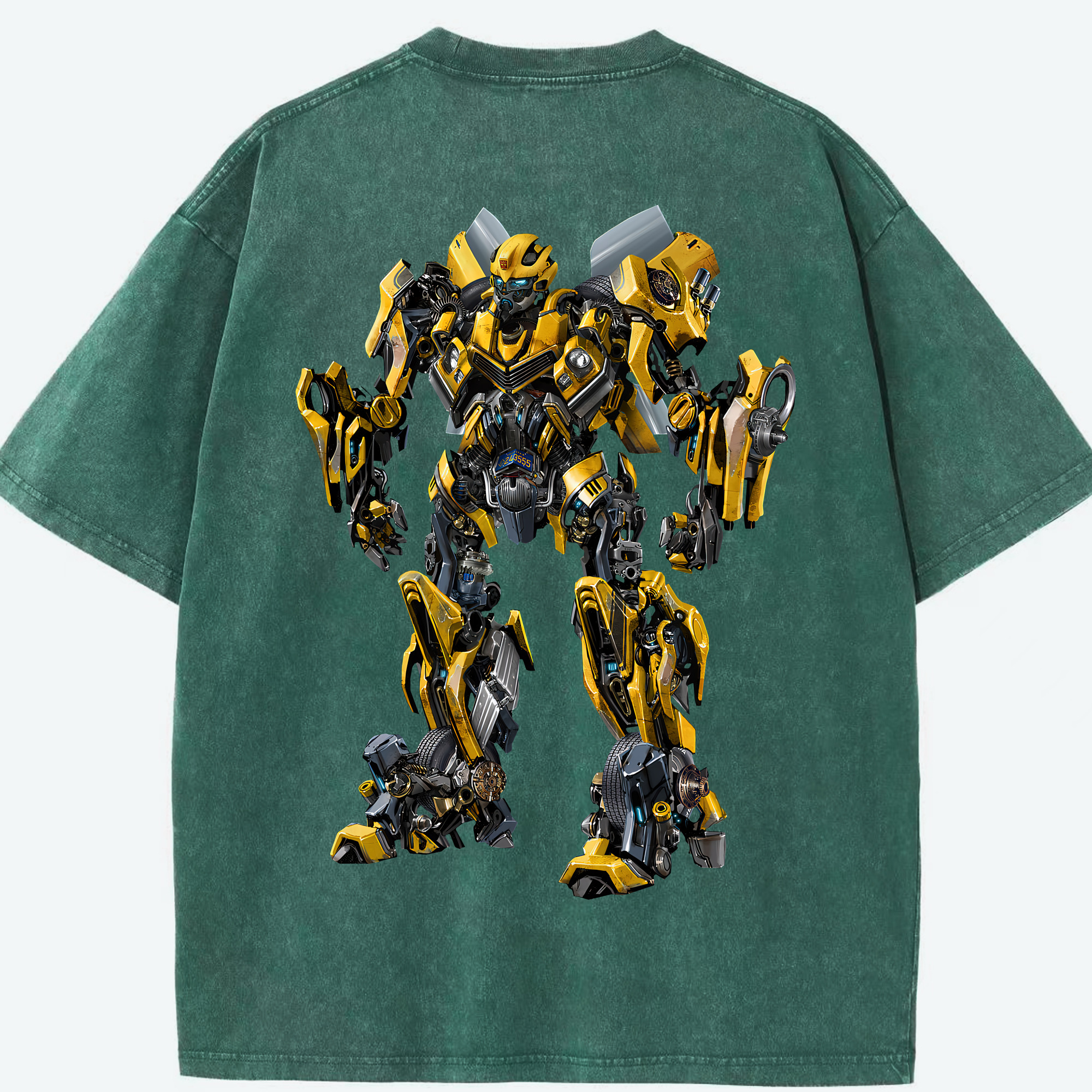 （画像用） Transformers トランスフォーマー 綿100% ヴィンテージ風 半袖Tシャツ（背面プリント）